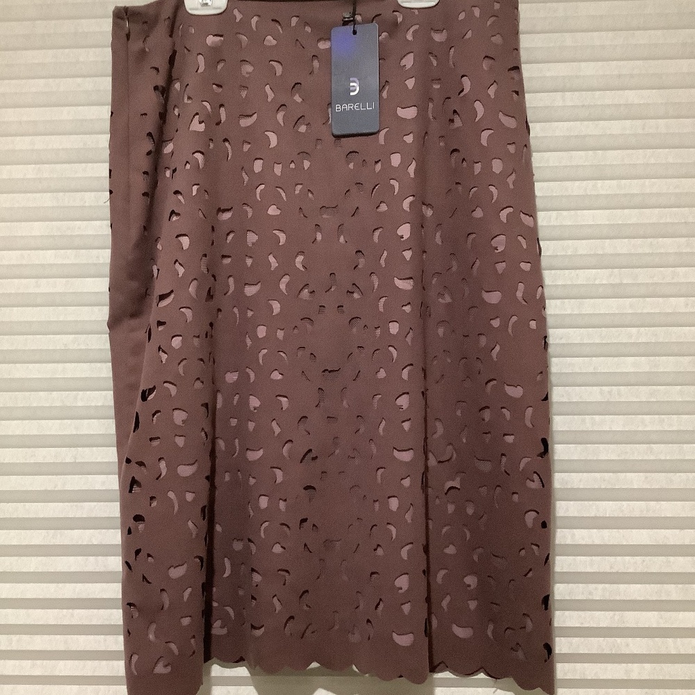 Barelli mauve cut out beautiful skirt